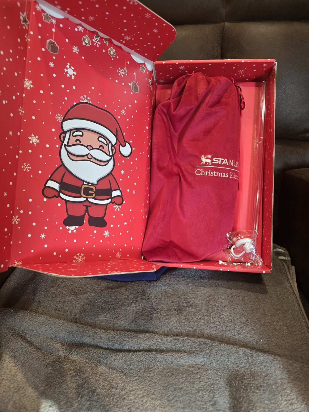 Stanley Red Christmas Edition Insulated Bottle with Gift Box